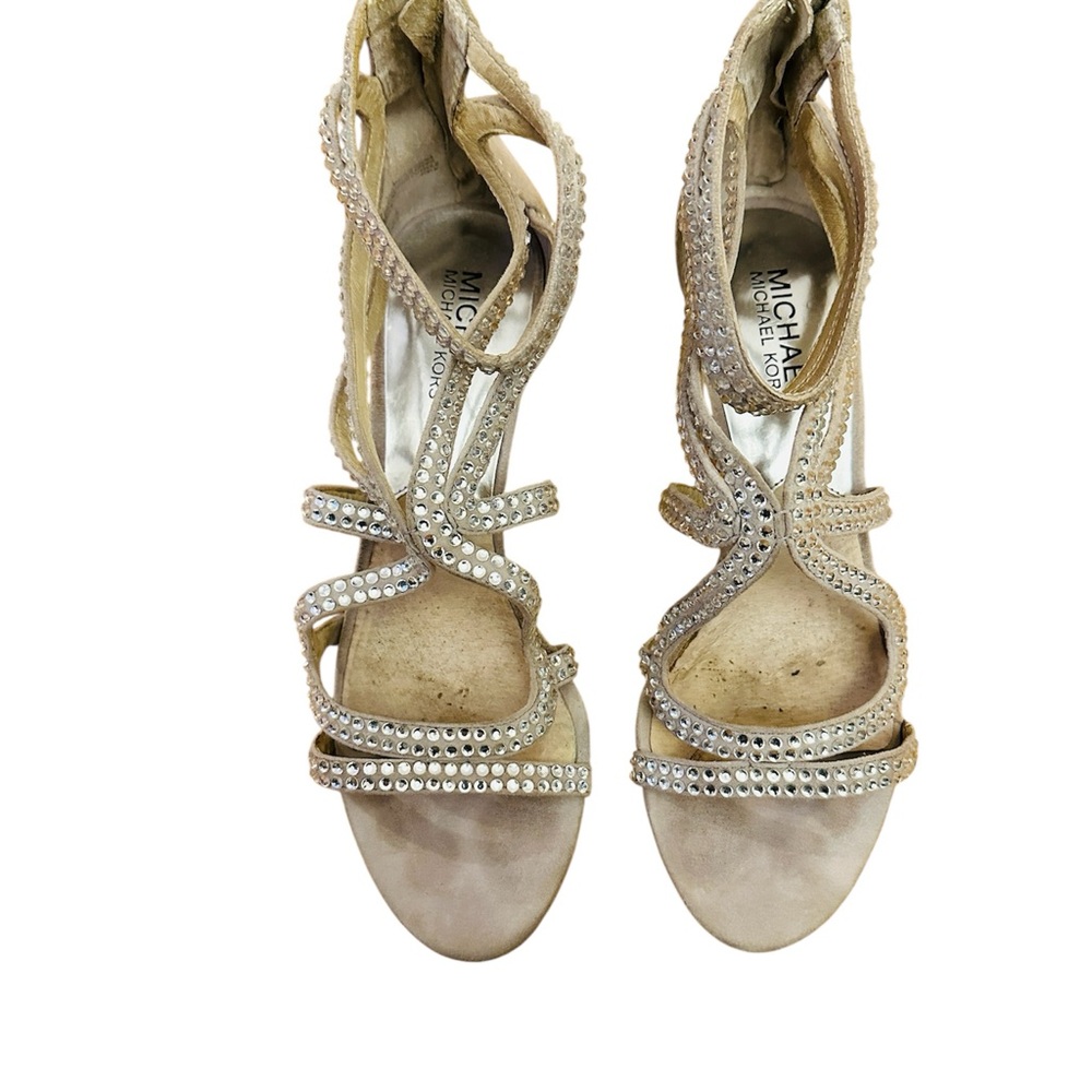 Michael Kors Women's Blingy Strappy Sandals - Size 7 M